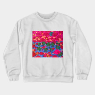 Foxes in the Spacesheep Crewneck Sweatshirt